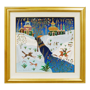 Yuri Gorbachev "Winter Near St. Petersburg" Original Oil Painting Canvas, Russia