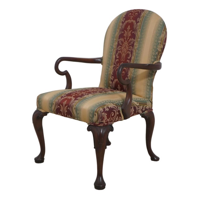 Kittinger Williamsburg Mahogany Open Armchair For Sale