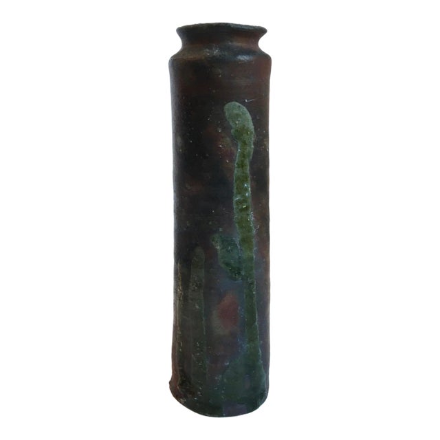 Vintage Japanese Bizen-Yaki Ware Vase - For Sale
