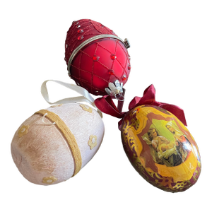 3 Vintage Easter Eggs Holidays
