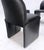 Set 4 Italian Mid Century Modern Black Leather Dining Chairs Bellini Style MINT! For Sale - Image 6 of 13