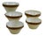 French Art Deco Mixing Bowls - 5 Pieces For Sale