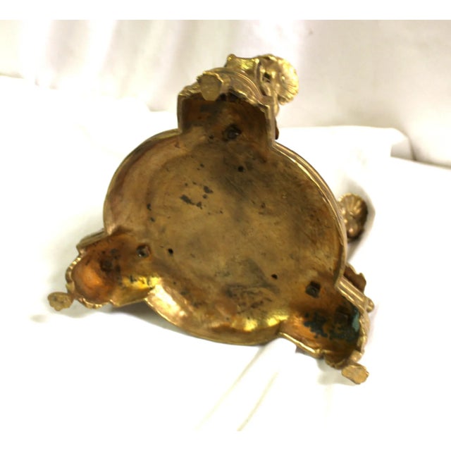 Mid Century Modern Crystal & Gold Gilded Bowl For Sale - Image 9 of 11