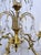 Traditional 1930's Ornate Bronze Chandelier With Crystal Pendant For Sale - Image 3 of 12