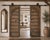 Antique Indian Carved Teakwood and Iron Door, the top with a shaped arch, with a carved outline and center style. A very...