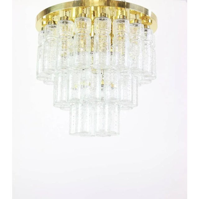 Large Glass Chandelier from Limburg, Germany, 1960s For Sale - Image 4 of 6