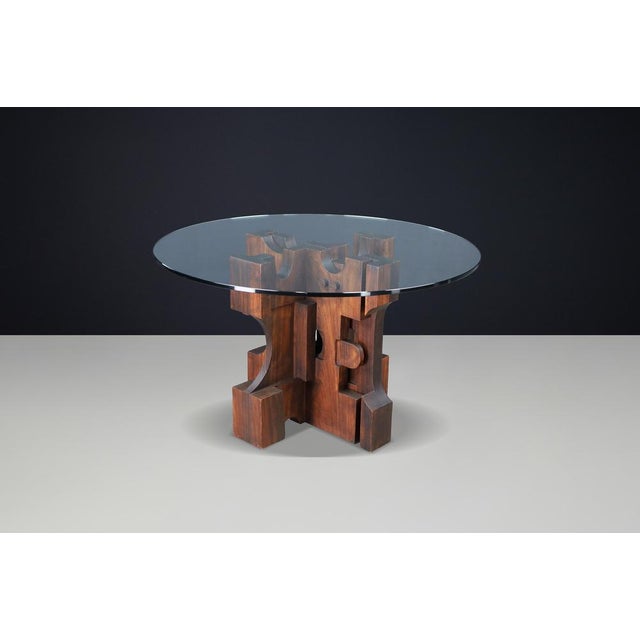 Sculptural Round Dining Table by Nerone Ceccarelli for Gruppo NP2, Italy, 1982 For Sale - Image 12 of 18