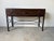 1980s Vintage Ralph Lauren Style Leather Suitcase Console Table With Brass Accents & Metal Base For Sale - Image 14 of 17