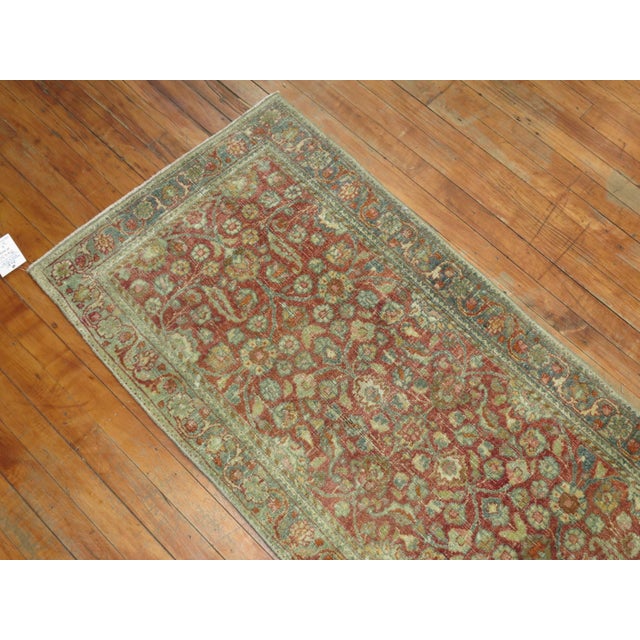 Early 20th Century Zabihi Collection Narrow Persian Kashan Runner For Sale - Image 11 of 18
