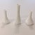 Classic Vintage Hoosier 4061 Milk Glass Vases One Diamond Pattern and Two Bulbous Shape- Set of 3 1 Vase 2.25" w x 9" h 2...