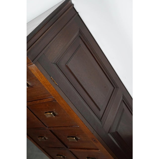 Dutch Mahogany Bank of Drawers, 1930s For Sale - Image 12 of 18