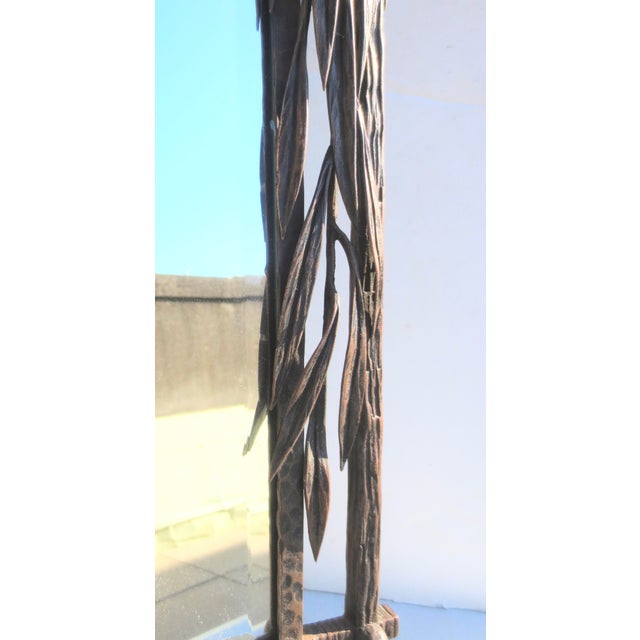 Antique French Iron Art Deco Table Mirror Circa 1920s For Sale In New York - Image 6 of 17