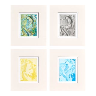 Reclining Woman - Figurative Abstract Series (Set of 4) by Patricia A. Pearce For Sale