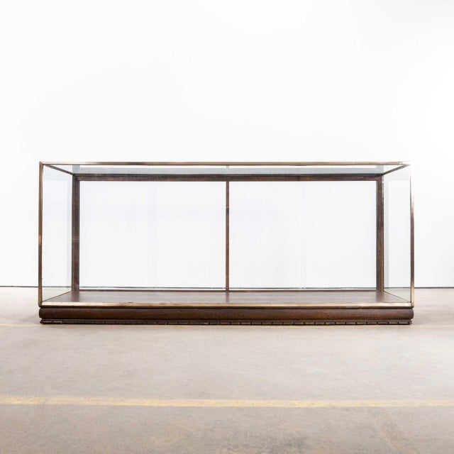 English Haberdashery Display Cabinet with Brass Frame, 1940s For Sale - Image 3 of 10