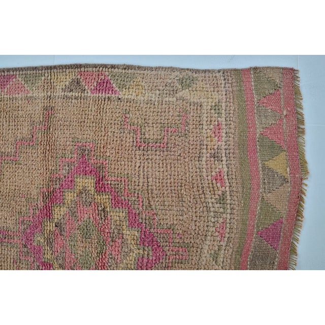 Bohemian Vintage Natural Runner For Sale - Image 9 of 10