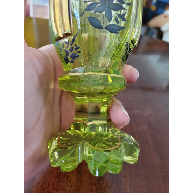 Antique Bohemian Glass Moser Crystal Spa Glass For Sale - Image 4 of 6