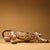 Traditional Gilt Bronze Cloisonné Enamel Leopard Figure in Stalking Pose For Sale - Image 3 of 10