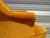 Antique Toadstool Armchair in Silky Yellow Velvet, 1950s For Sale - Image 15 of 18