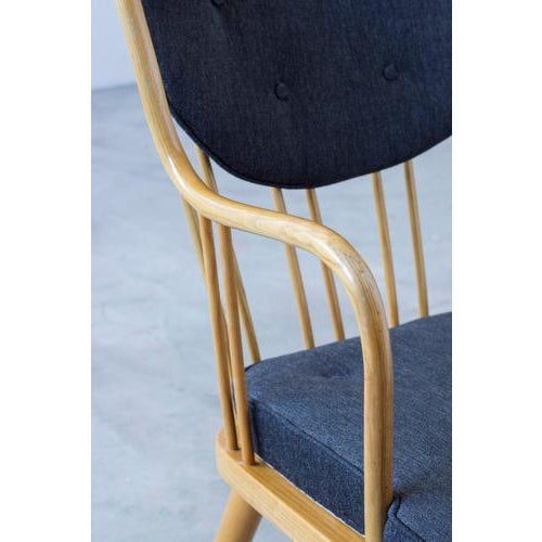 Brown Vintage Armchair by Aage Herman Olsen, 1940s For Sale - Image 8 of 14
