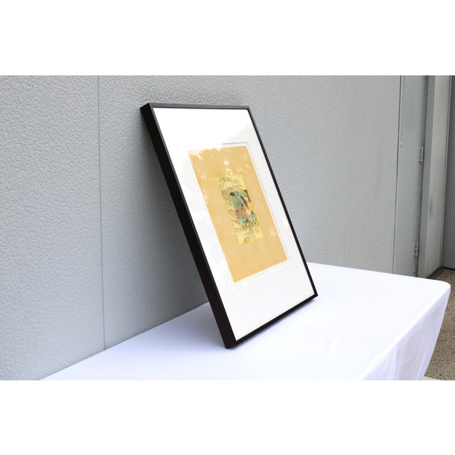 Jennifer Bain Abstract Monotype Artwork One-of-a-Kind, Signed and Framed, 2006 For Sale - Image 9 of 17