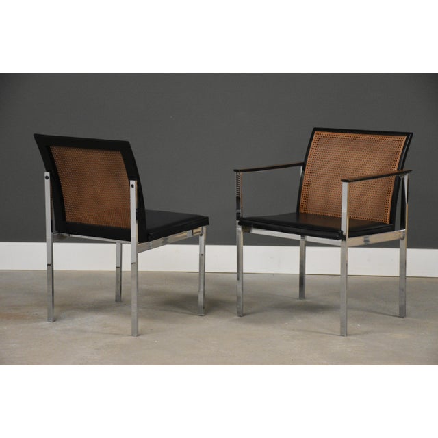 1960s 1960s Rosewood and Cane Dining Chairs by Paul McCobb for Lane - Set of 6 For Sale - Image 5 of 9