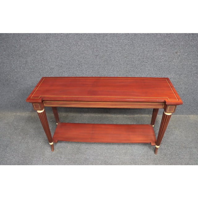 McLain Wiesand Mahogany Console Table With Inlay For Sale - Image 9 of 12