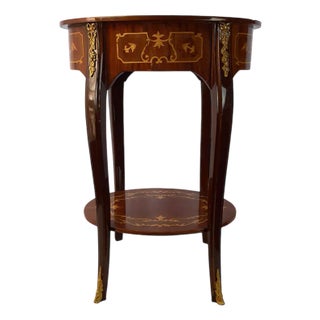 Walnut Coffee Table with Bronzes and Inlays, 1980s For Sale