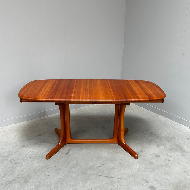 Mid-Century Modern Mid-Century Modern Danish Extendable Oval Dining Table, 1960s For Sale - Image 3 of 17
