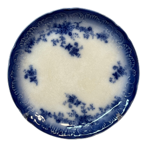 Antique La Belle Flow Blue Porcelain Platter, Circa 1890’s, Rare