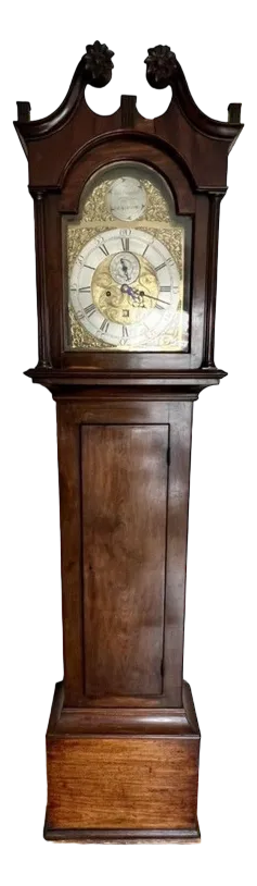 Antique Scottish Long Case Clock in Mahogany, 1800