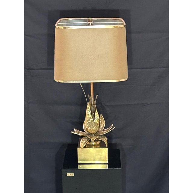 Vintage Bronze and Brass Lamp, 1970s For Sale - Image 4 of 18