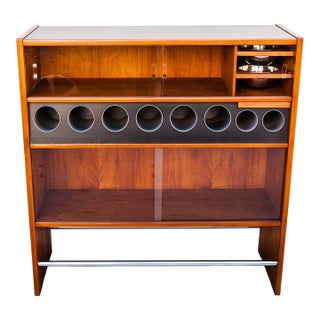 Restored 1960s Danish Modern Teak Dry Bar by Heltborg Mobler For Sale