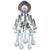 Italian Sputnik Cascade Chandelier in Crystal Balls & Chrome by Gaetano Sciolari, 1970s For Sale