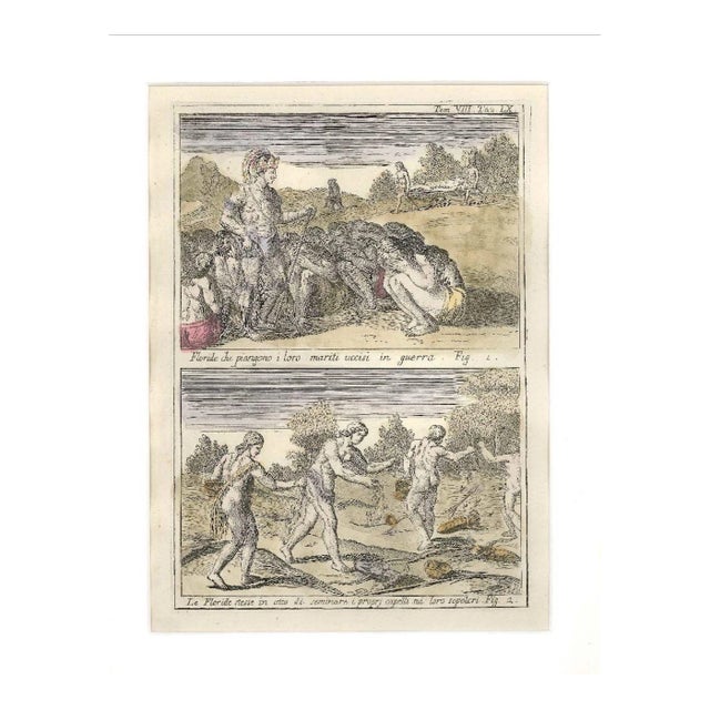 Rites of the Floridian Women - Etching by G. Pivati - 1746-1751 1746-1751 For Sale