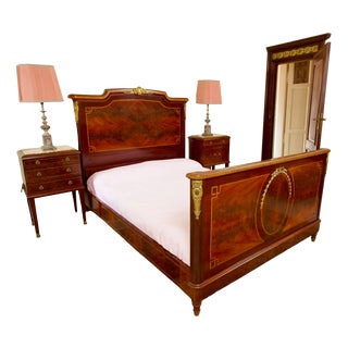 Bed with Spices and Gilded Applications, 1920s For Sale