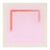 Minimalist Bright Pink & Orange Art Print, 'Magenta/Traffic Cone' by Emily Keating Snyder, 20 X 20 Unframed Print For Sale