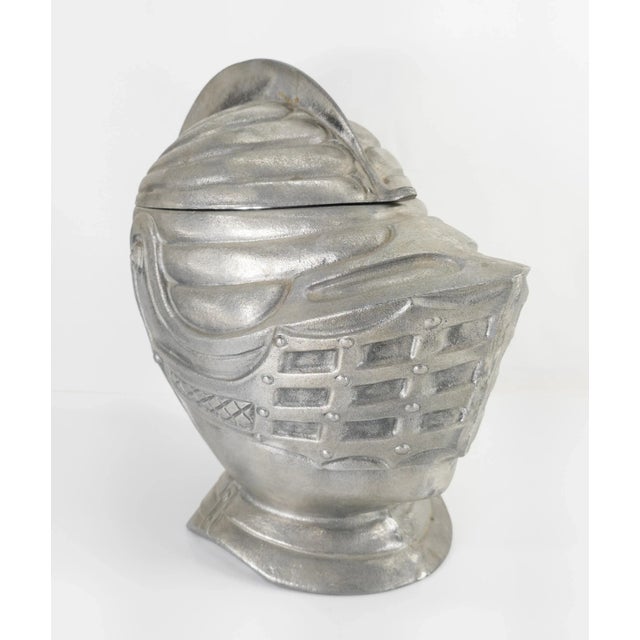 Late 20th Century Medieval Knight Helmet Ice Bucket For Sale - Image 10 of 10