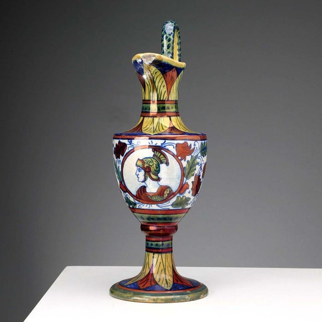 Lustre Majolica Pourer from Gualdo Tadino For Sale - Image 4 of 9