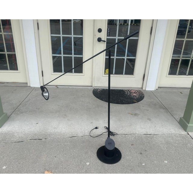 Kovacs Feather Black Floor Lamp by Robert Sonneman For Sale In Indianapolis - Image 6 of 8