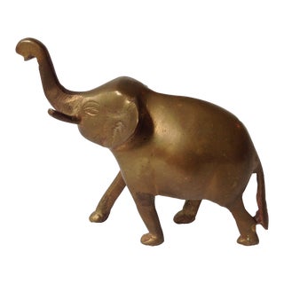Vintage Brass Elephant For Sale