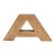 Vintage 5.125 In. Cast Brass Sign Letter A For Sale