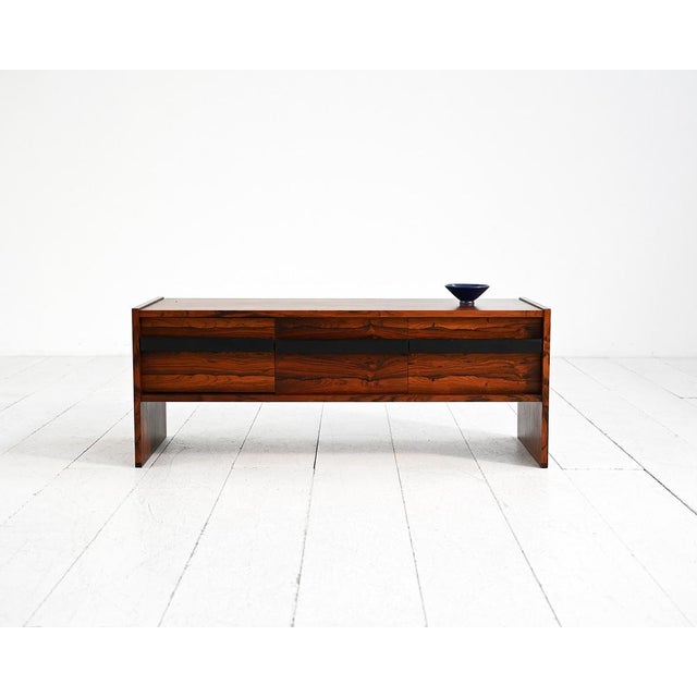 Scandinavian Rosewood Hallway Unit from AB Glas & Trä, Sweden, 1960s-1970s For Sale - Image 4 of 15