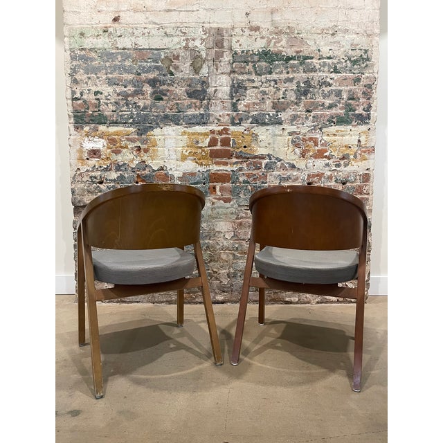 2000 - 2009 Pair of Knoll 2006 Peter Shelton and Lee Mindel Armchairs For Sale - Image 5 of 15