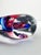 Purple 1990s Adam Jablonski Art Glass Teardrop Swirl Ribbon Purple Blue Paperweight Sculpture For Sale - Image 8 of 9