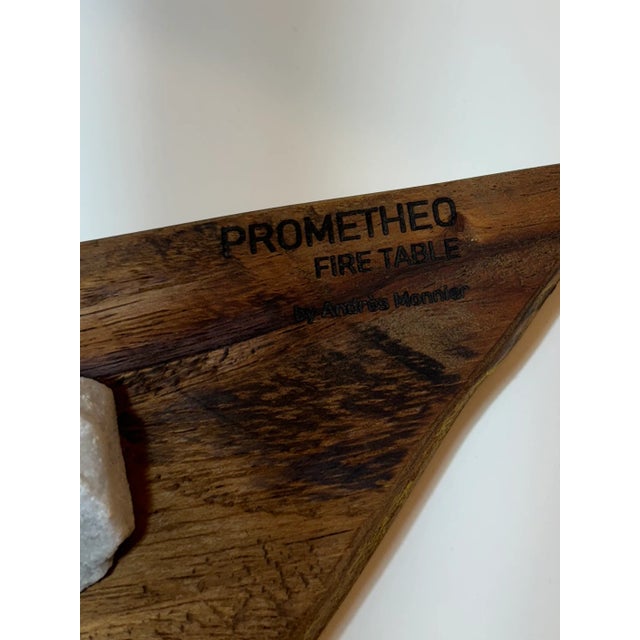 White Grey Quarry Stone Object From Prometheo Fire Table by Andres Monnier For Sale - Image 8 of 12