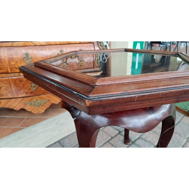 Antique English Hexagonal Coffee Table, 1890s For Sale - Image 5 of 7