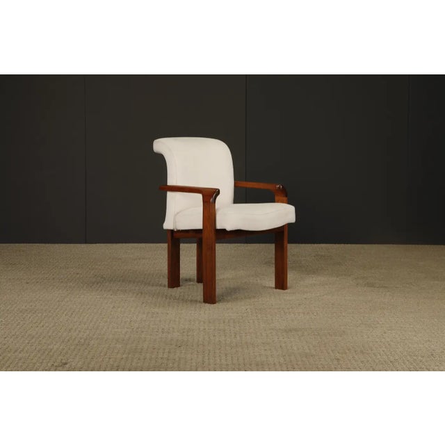 Brown Set of Four Sculptural Armchairs in the Style of Afra & Tobia Scarpa, 1970s For Sale - Image 8 of 15