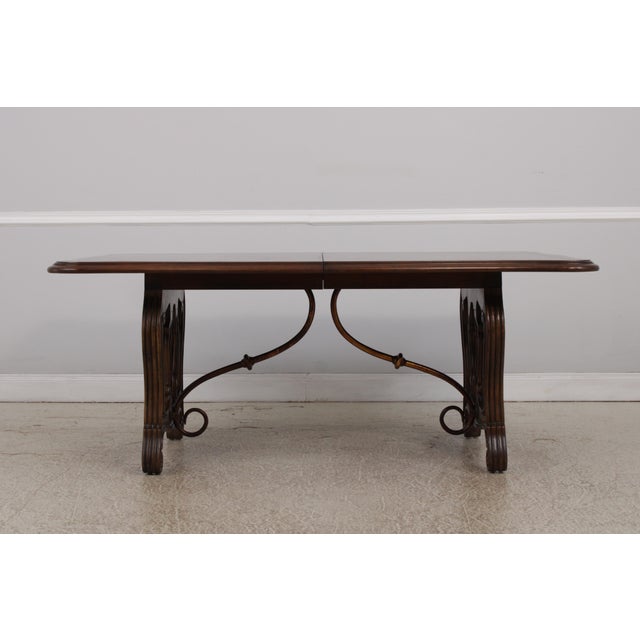 Age: Approx: 30 Years Old Details: Continental Style Quality Construction Nice Inlay Work Throughout Scrolled Metal Brace...