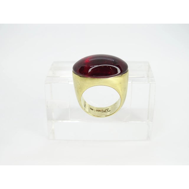 Ring in Plated Silver and Crystal from Daum, France, 1990s For Sale - Image 10 of 18