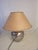 1970s Vintage Silver-Plated Ceramic Table Lamp from La Bottega, 1980s For Sale - Image 5 of 13